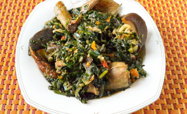 Nigerian Vegetable Soup - The Pretend Chef