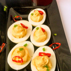 Creamy, smooth and luxurious stuffed eggs, devilled eggs