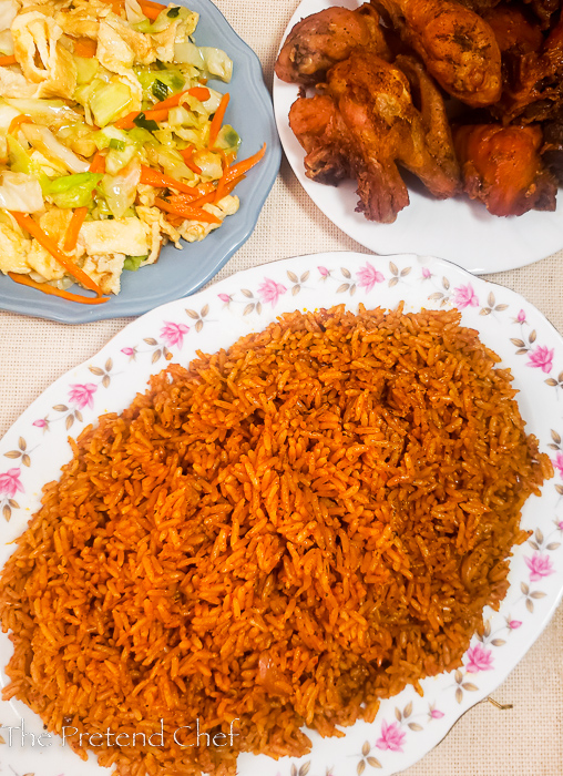 Nigerian Jollof Rice (smoky without firewood or buring)