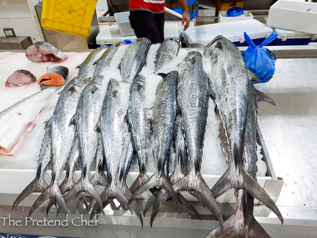 fish on display at the waterfront market dubai